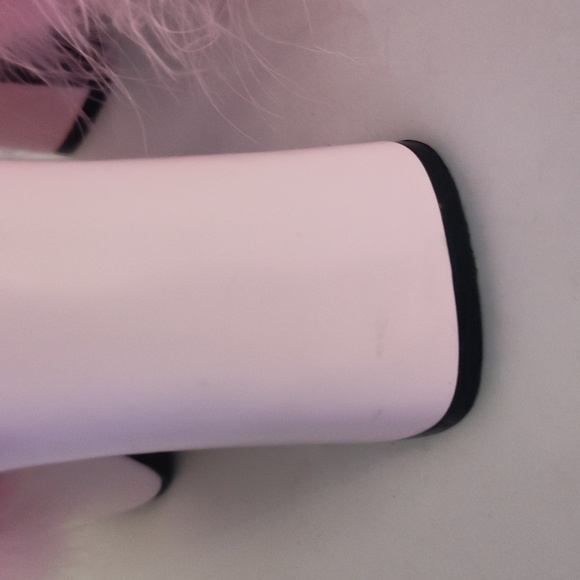 Sugar Thrillz Blushin N Crushin Malabou Heels Size 11 Pink Feathers - Picture 8 of 8